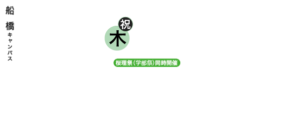 船橋キャンパスウォッチング 7/10(日) 10:00〜15:00（受付 9:30〜）