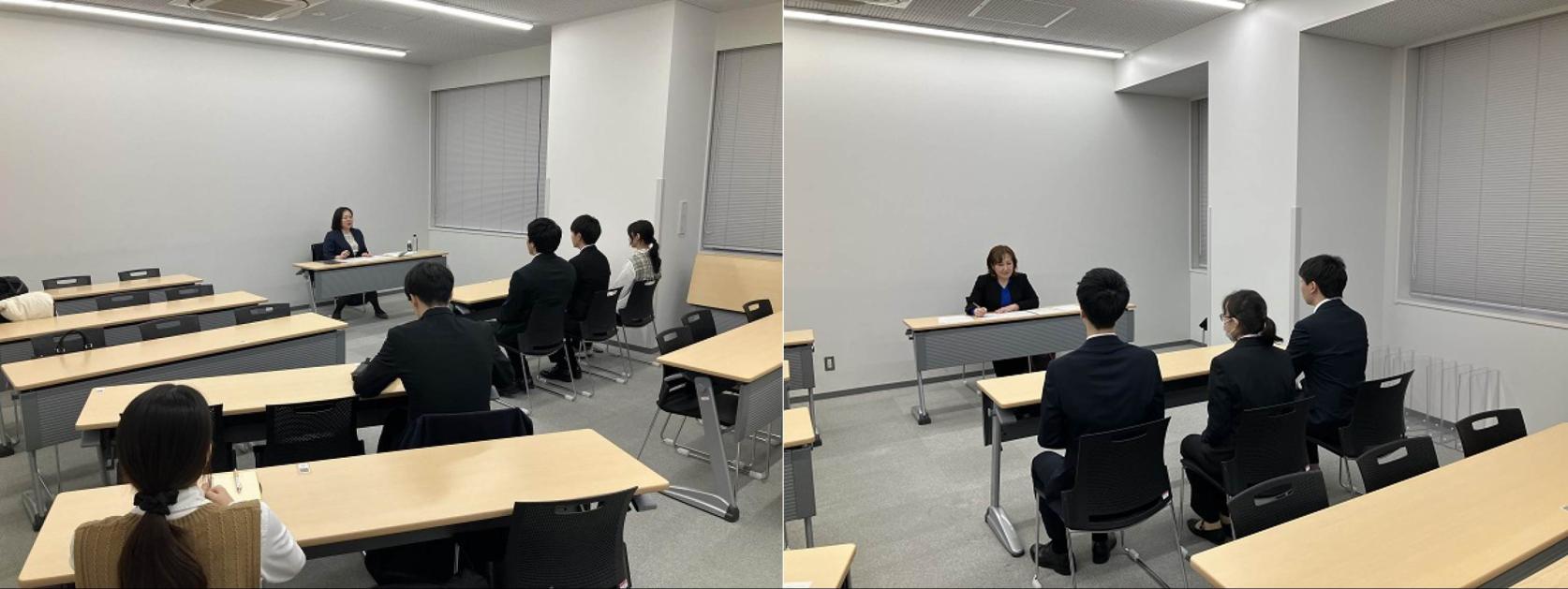 【就職指導課】有名企業採用担当者が指導！模擬集団面接講座開催中です。