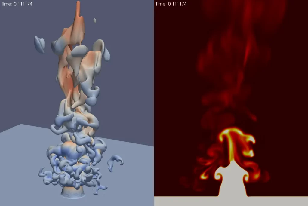深海の熱水噴出流