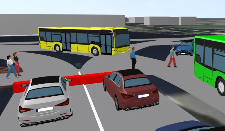 自動運転バスのシミュレーション