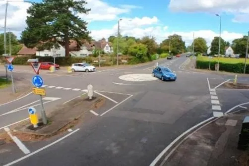 イギリスのミニラウンドアバウト