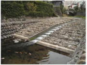 景観に配慮した河川横断構造物の改良