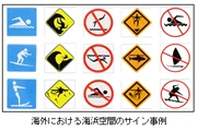 海外における海浜空間のサイン事例